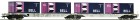 66448 Roco Articulated Flat car of AAE loaded with 4 containers BELL